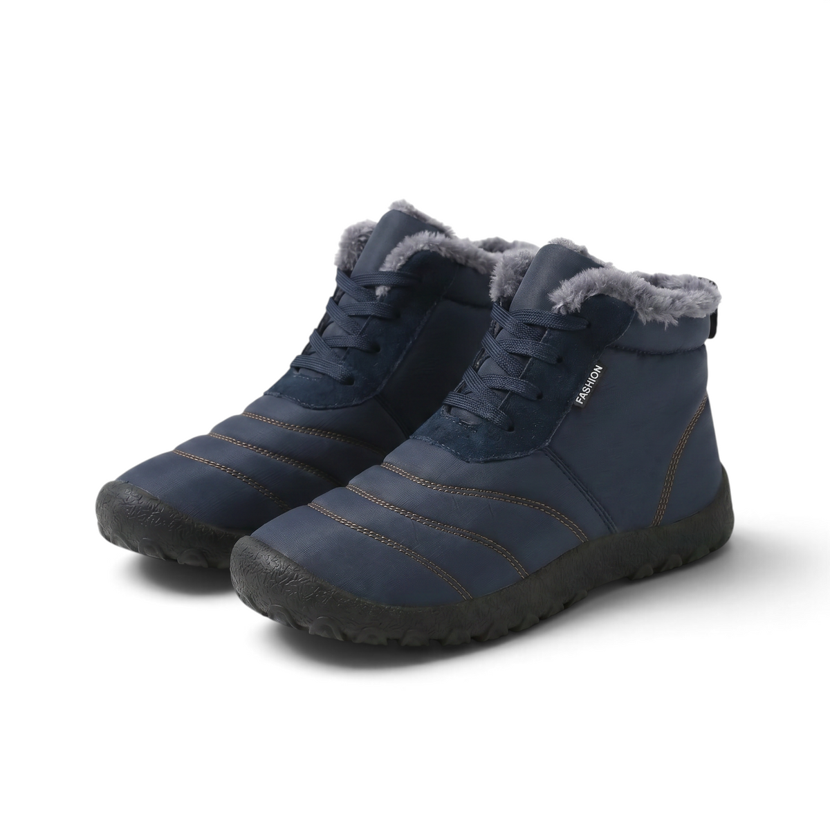 Fenne | Senfgelber gefütterter Barfuß-Winterschuh