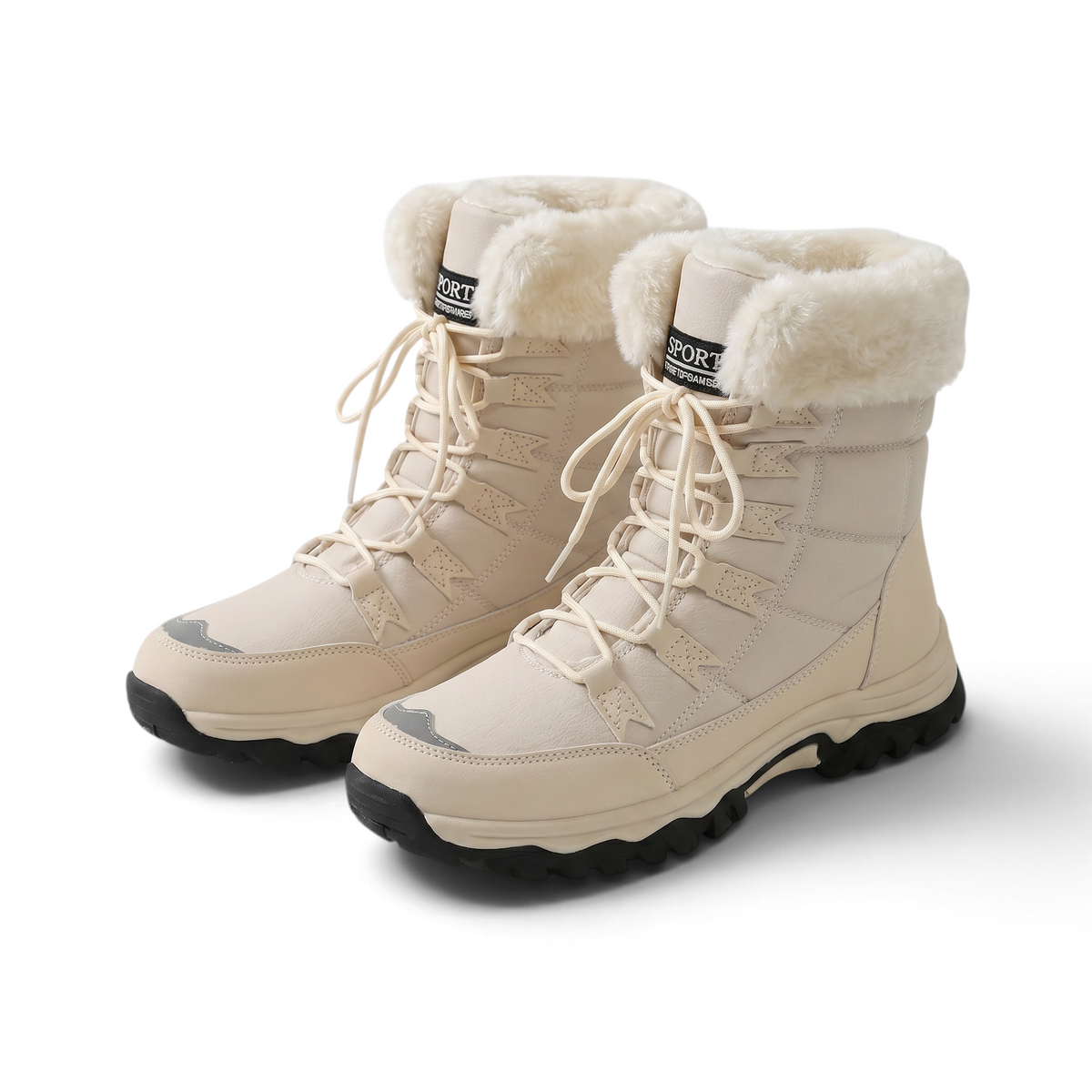 Nora | Gefütterter Winterstiefel mit rutschfester Profilsohle