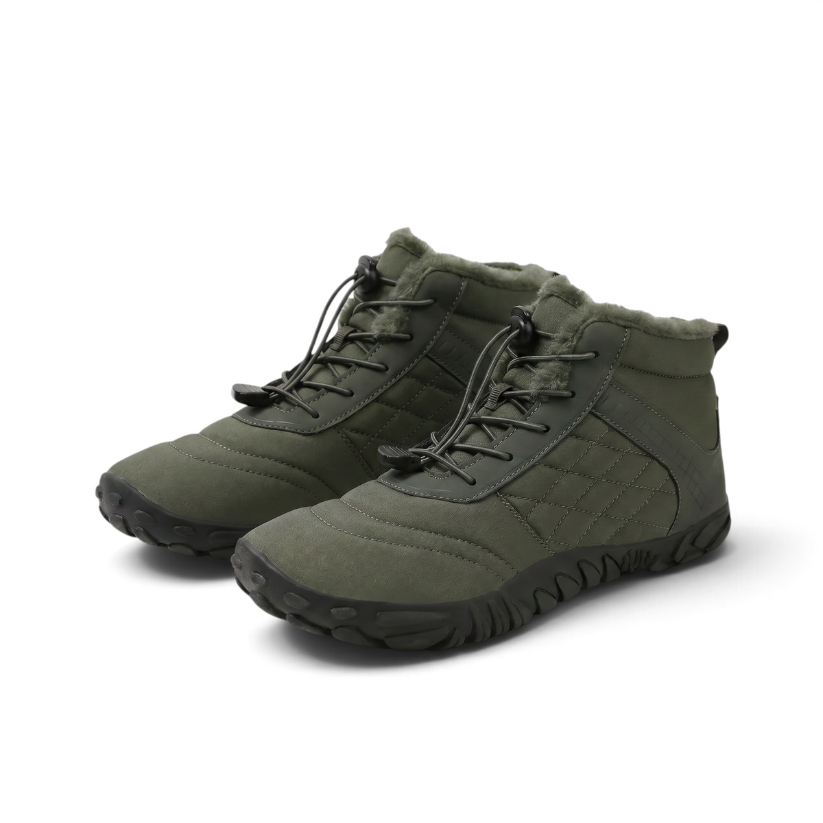 Susanne-Marie | Brauner Barfuß-Winterschuh mit flexibler Profilsohle