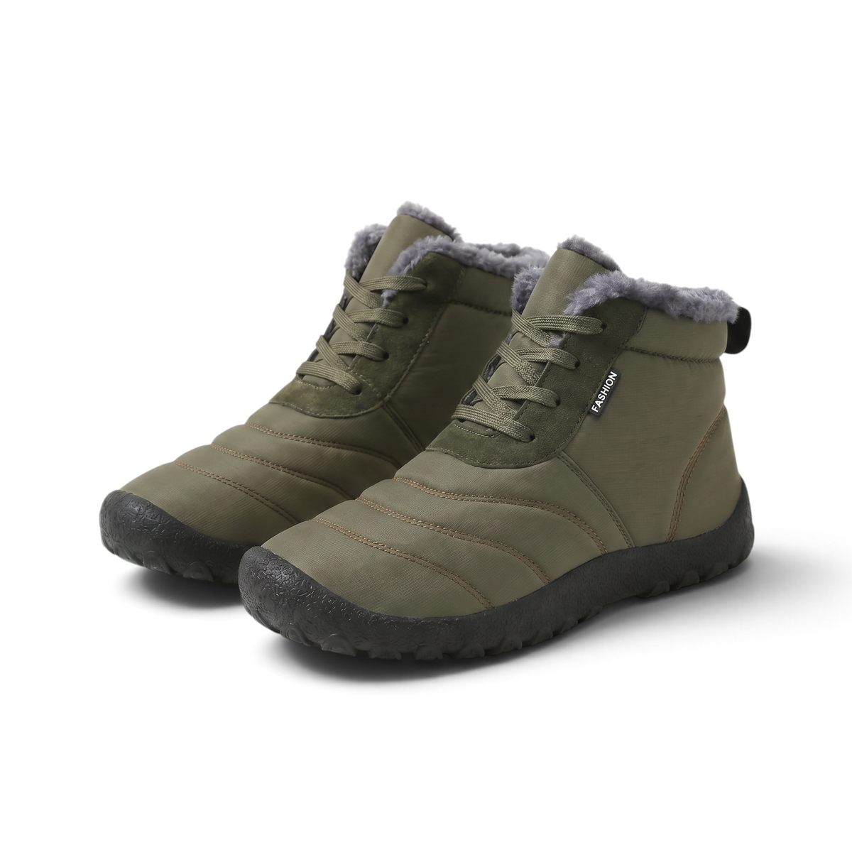 Fenne | Senfgelber gefütterter Barfuß-Winterschuh