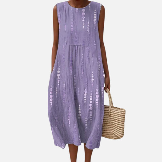Frauke | Ärmelloses Sommerkleid in Flieder