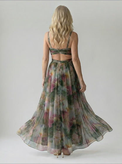 Aurelia | Maxikleid mit Farbverlauf in Rosé
