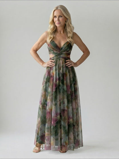 Aurelia | Maxikleid mit Farbverlauf in Rosé