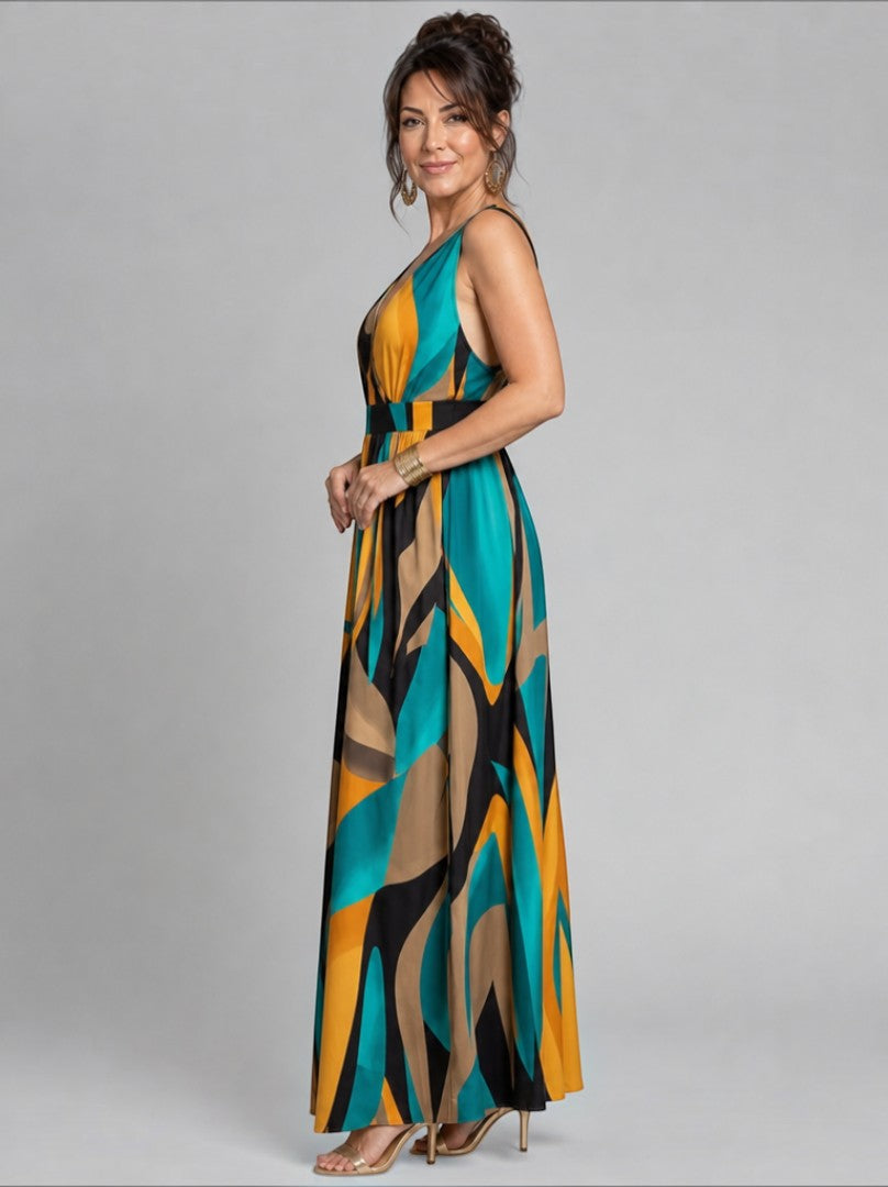 Xenia | Maxikleid mit Grafikdruck