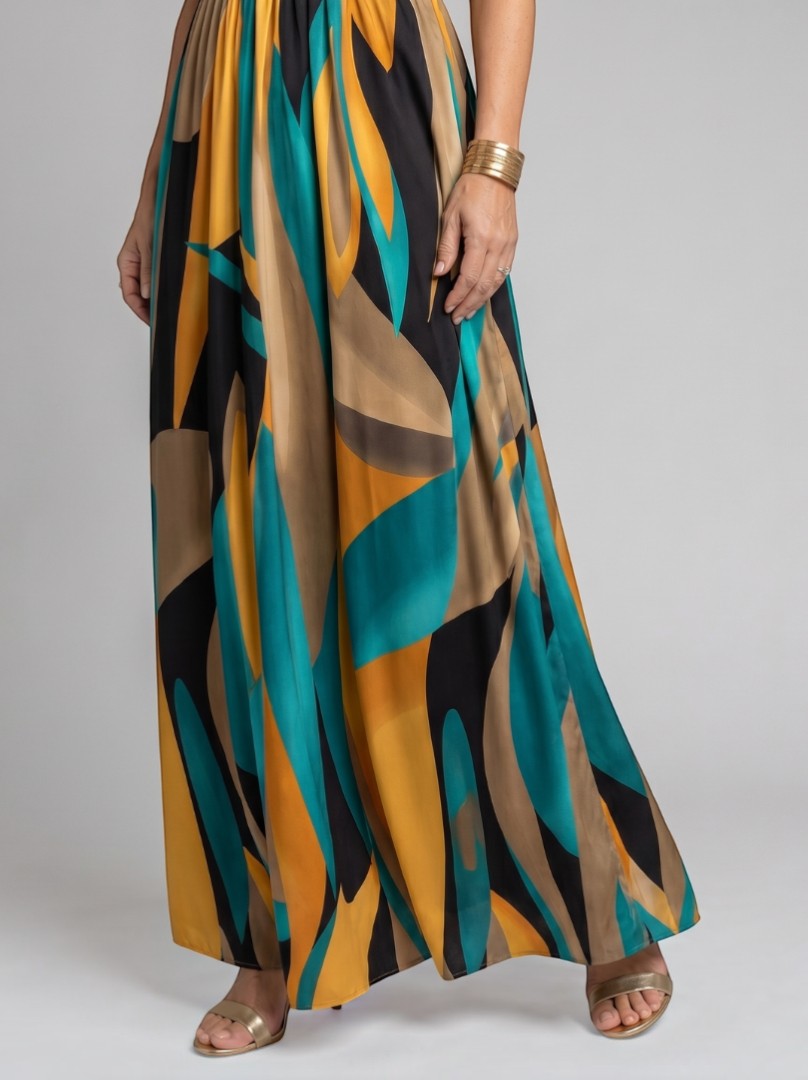 Xenia | Maxikleid mit Grafikdruck