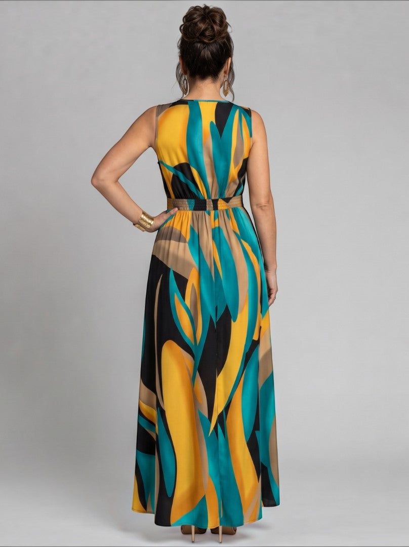 Xenia | Maxikleid mit Grafikdruck