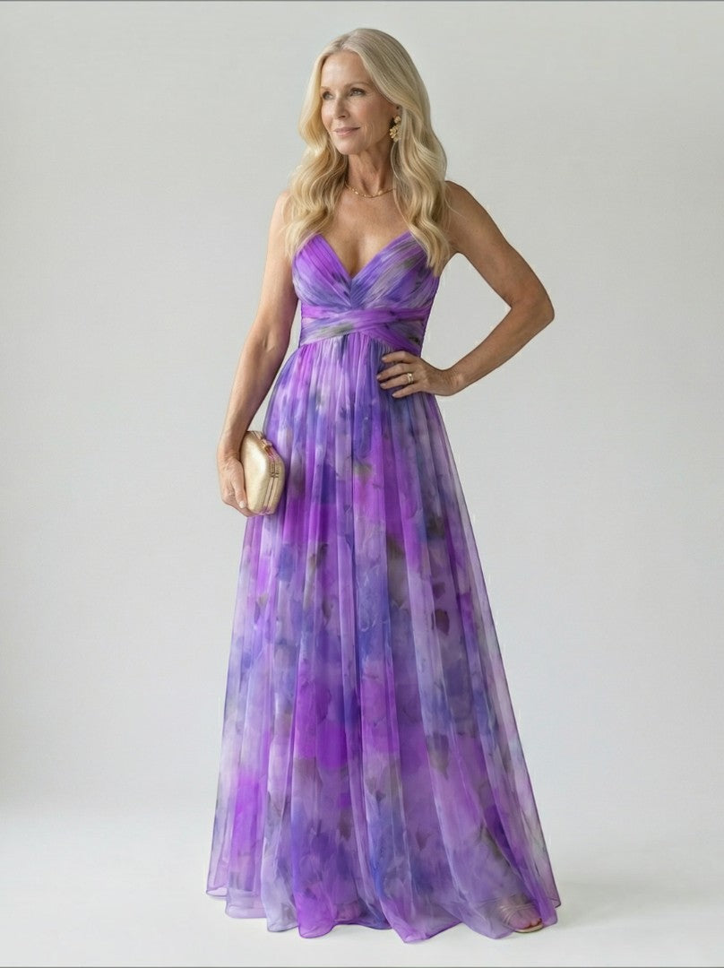 Aurelia | Maxikleid mit Farbverlauf in Rosé