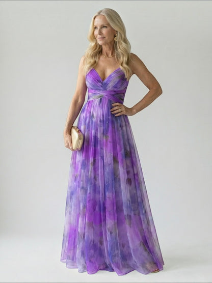 Aurelia | Maxikleid mit Farbverlauf in Rosé