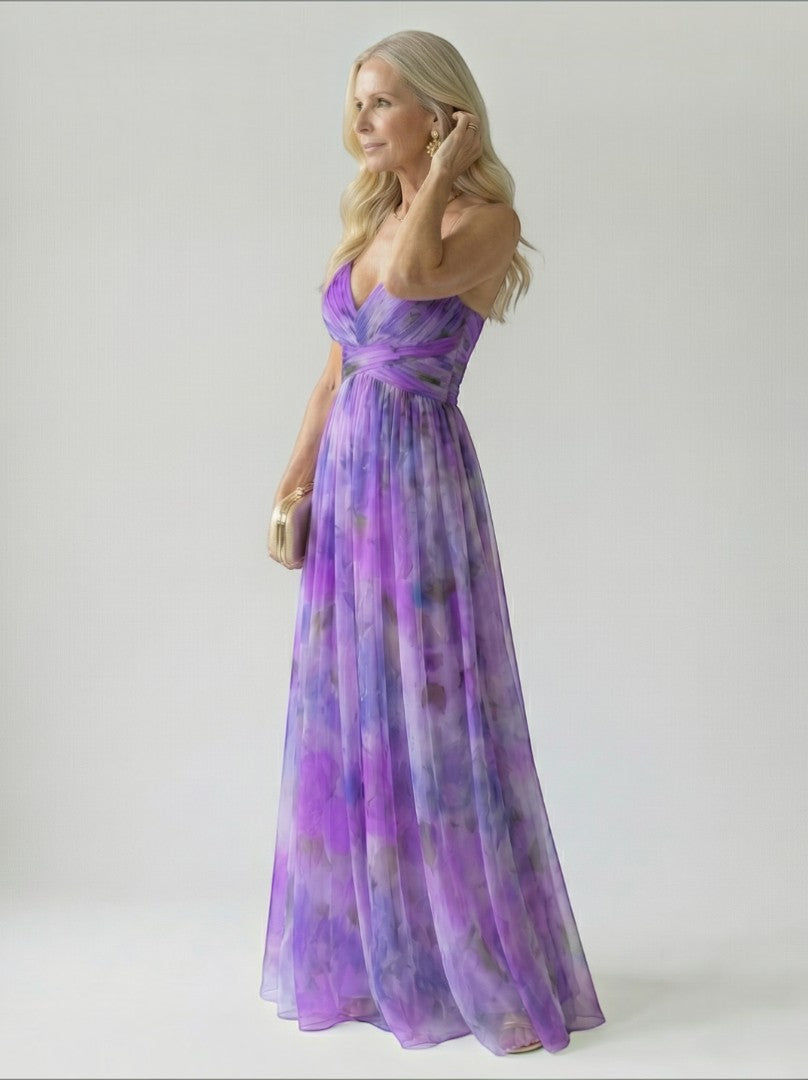 Aurelia | Maxikleid mit Farbverlauf in Rosé
