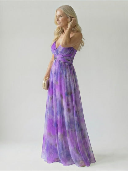 Aurelia | Maxikleid mit Farbverlauf in Rosé