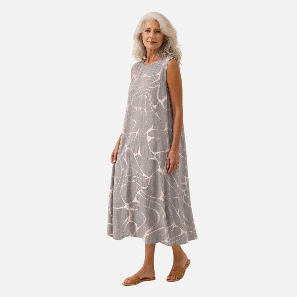 Imke | Ärmelloses Sommerkleid mit Schwalbenmuster