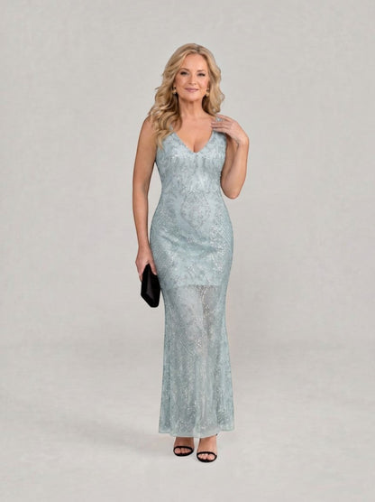 Wendelgard | Maxikleid in Gold mit Pailletten