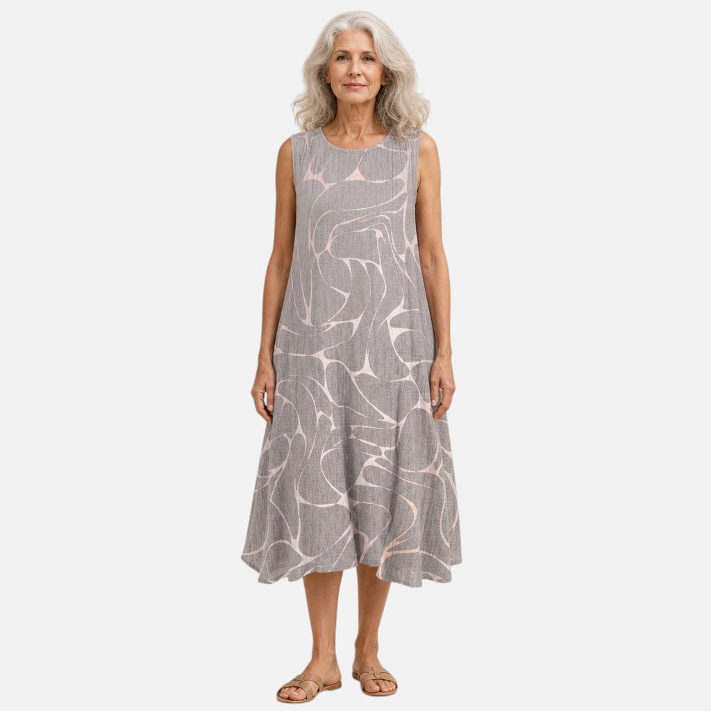 Imke | Ärmelloses Sommerkleid mit Schwalbenmuster