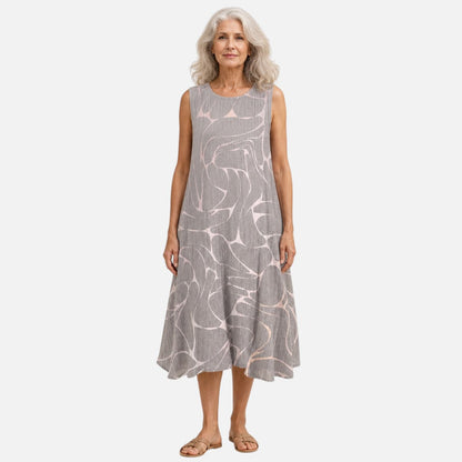 Imke | Ärmelloses Sommerkleid mit Schwalbenmuster