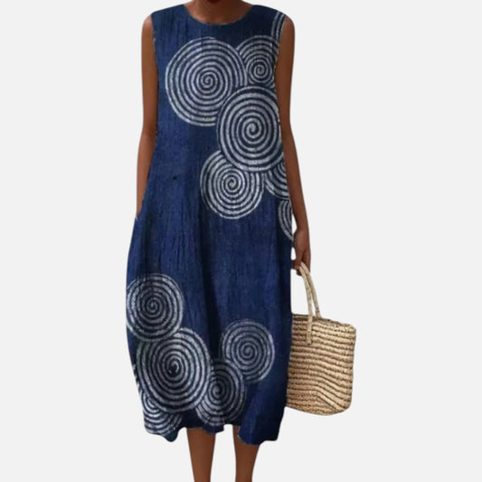 Elisabeth | Ärmelloses Sommerkleid mit Spiralen