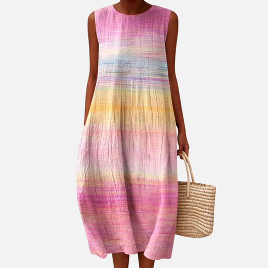 Lieselore | Ärmelloses Sommerkleid mit Farbverlauf