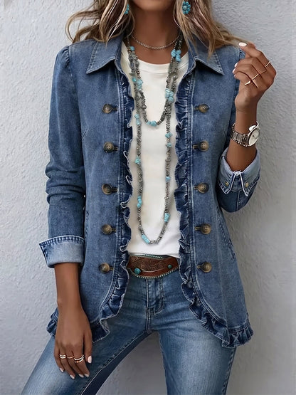 Liselotte-Marie | Jeansjacke mit Rüschen