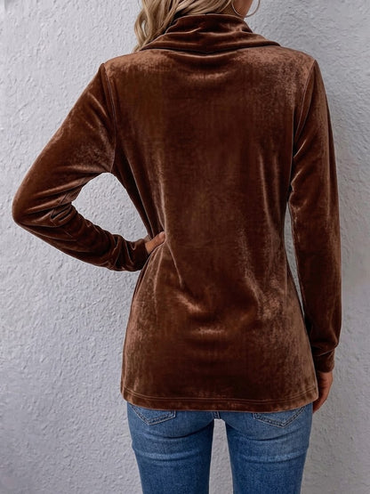 Wilhelmine-Marie | Langer Vintage-Samtblazer mit Knopfdetails