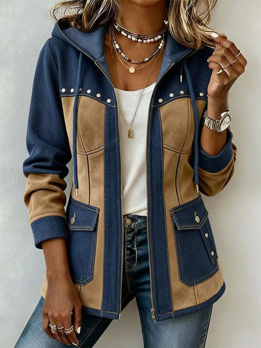 Johanna-Marie-Luise | Patchwork-Jacke mit Kapuze